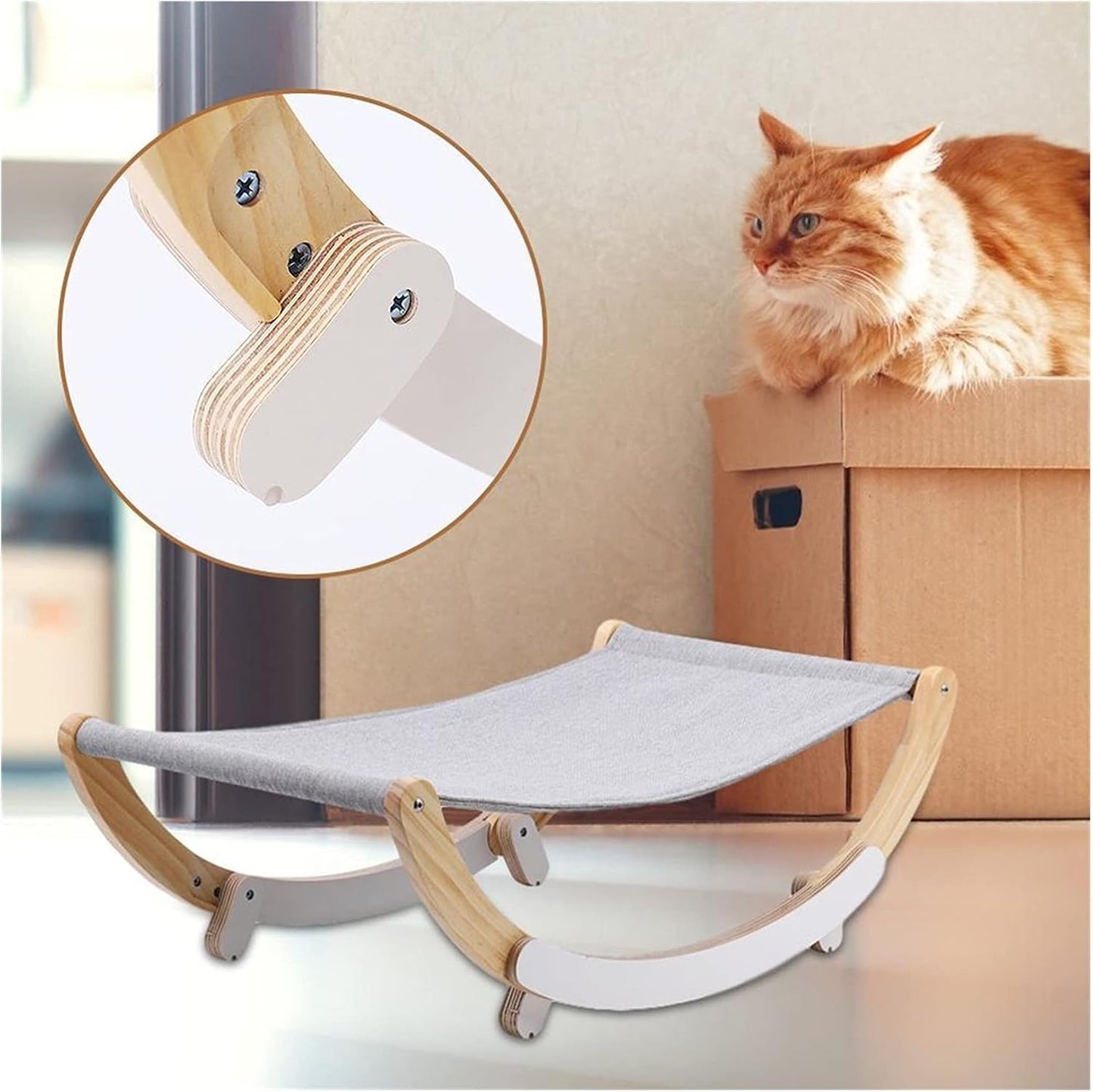 COOLBABY Pet Hammock Cat Hammock Kitten Hammock Bed Pet Swing Bed Suitable for Small and Medium Cats or Toy Dogs Cat Sunny Seat Cat Hanging Hammock
