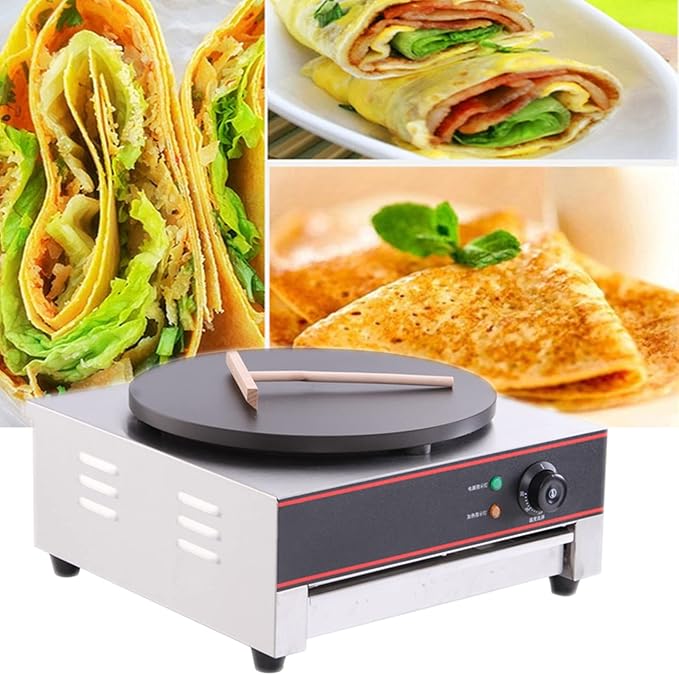 Electric crepe machine - Stainless Steel Pancake Maker - COOLBABY