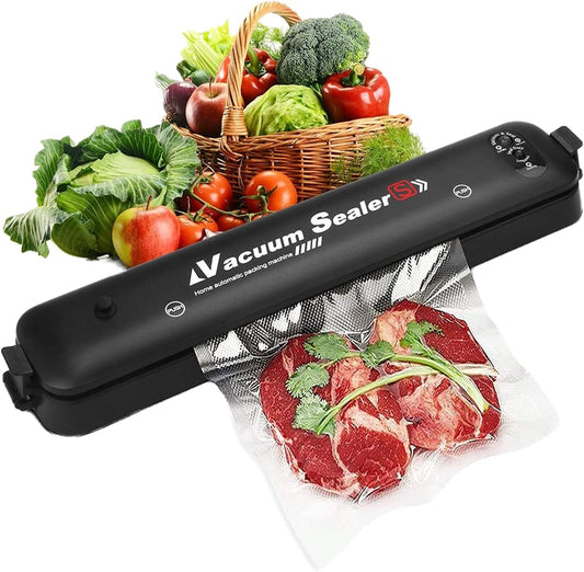 🥬 AWH Single-Touch Portable Vacuum Sealer Machine – 2-in-1 Food Saver with 50 Sealing Bags - COOLBABY