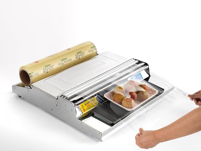 Wrapping Machine - Entirely made of stainless steel, Electronic Control Box. Heating Plate - COOLBABY