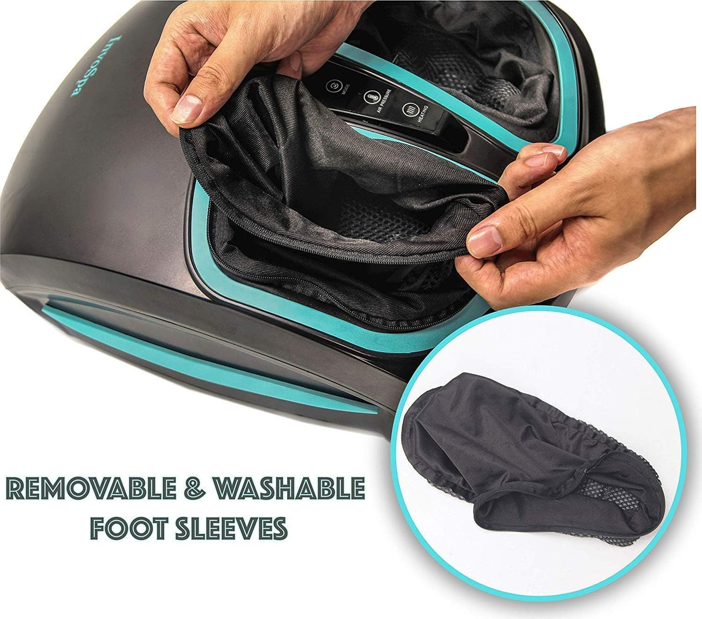 Foot Massager Machine with Heat – Electric Deep Kneading & Air Compression Therapy for Foot, Leg Circulation, Plantar Fasciitis, Neuropathy & Chronic Pain Relief – Relaxing Home Spa Gift for Better Sleep - COOLBABY