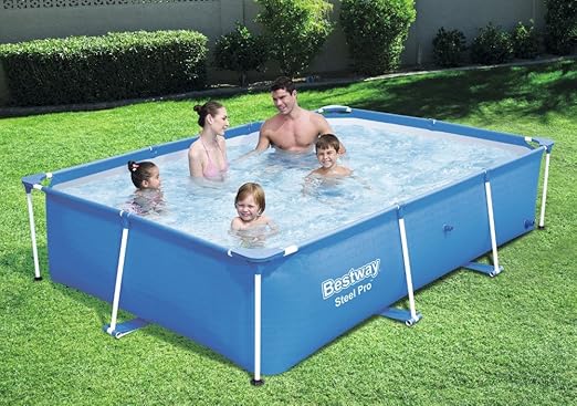 Swimming Pool Deluxe Splash Frame Pool - 118 x 79 x 26 / 3.0m x 2.01m x 66cm - COOLBABY