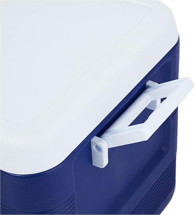 70L Plastic Cooler Icebox Deluxe with Wheels Blue – Heavy Duty Insulated Cooler with 6-Day Ice Retention