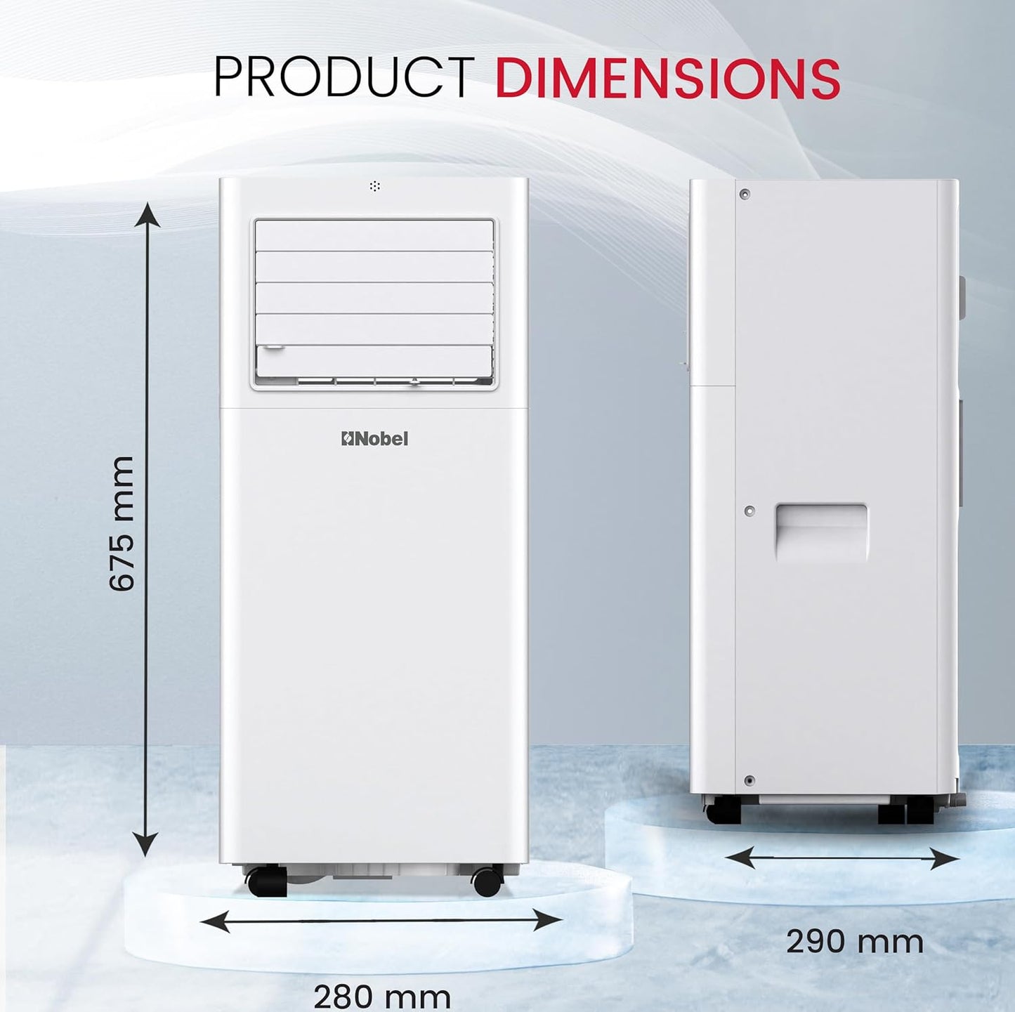 12000 BTU Portable Air Conditioner | 3-in-1 Cooling, Fan & Dehumidifier
