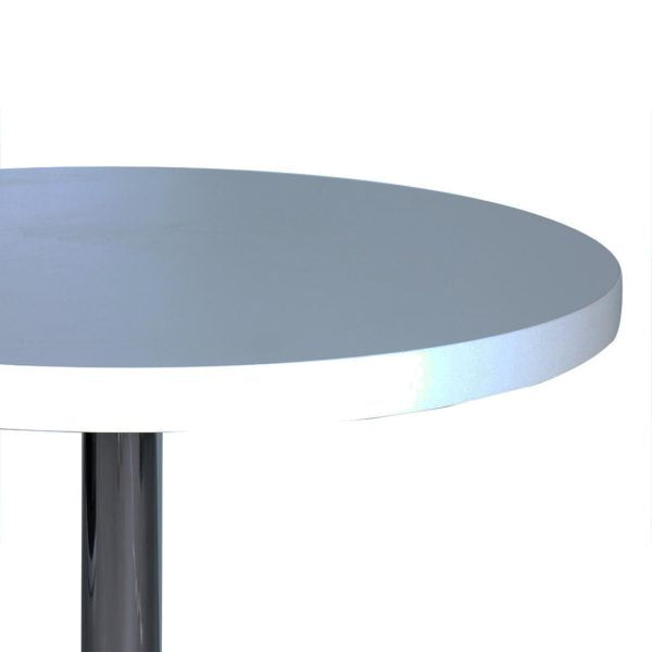 COOLBABY Round Meeting Table 720-MT04 – 100cm Matt White Finish, Scratch & Water Proof - COOLBABY