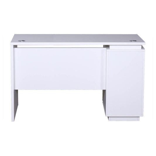 COOLBABY Modern Office Desk with Drawers – 100 cm / 120 cm, Matt White - COOLBABY