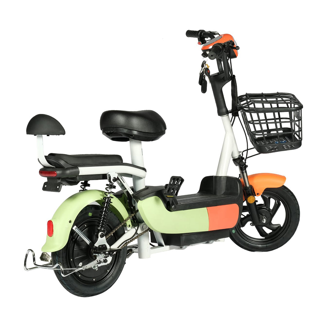 Megawheels Jazz Electric Moped Scooter 48V with Pedal Assist, Remote Alarm - COOLBABY