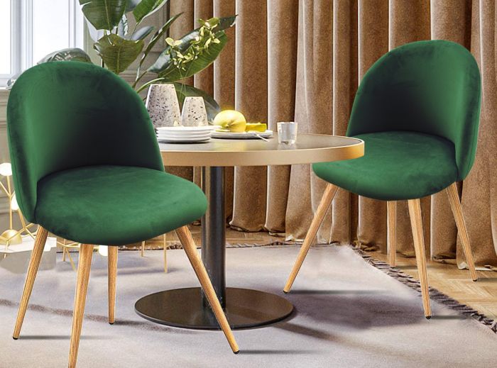 Velvet Dining Chair for Living Room - COOLBABY