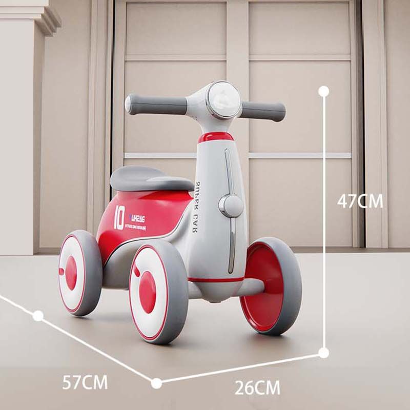 COOLBABY Baby Balance Bike for 1-3 Years Boys and Girls Safety Upgrade Baby Bike for 12-36 Months 4 Wheels Balance Bike No Pedal Toddler Bike - COOL BABY