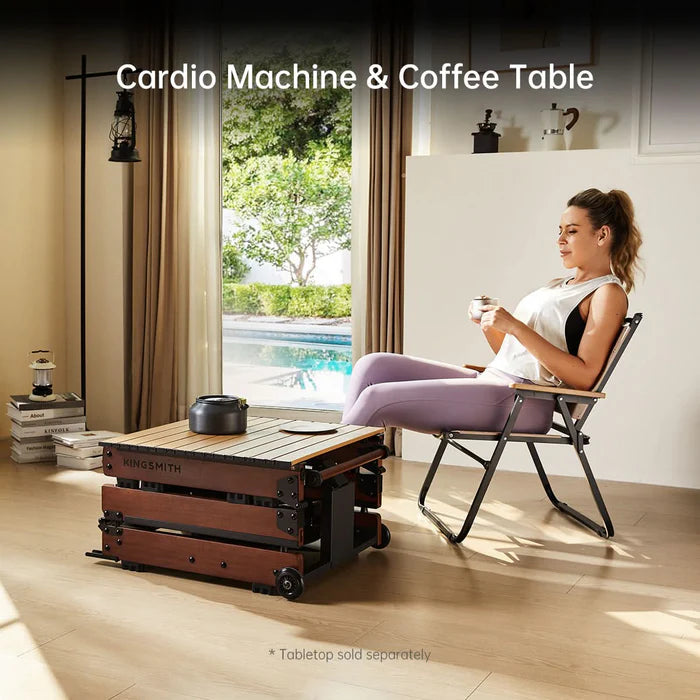 WR3L Water Rowing Machine | Foldable Wooden Rower with 5 Resistance Levels & LCD Display
