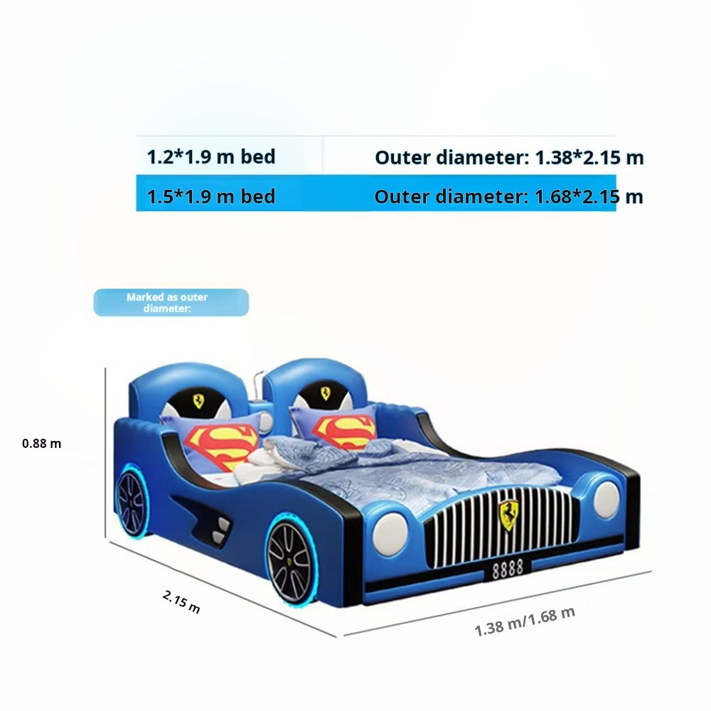 COOLBABY ZLJ1126 Children's Bed Boys Bed Car Style Single Bed