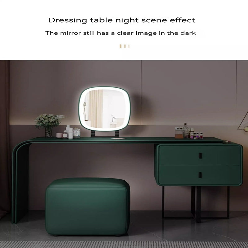 COOLBABY Dressing table small simple modern light luxury makeup table with mirror Italian network red bedroom furniture ins dressing table