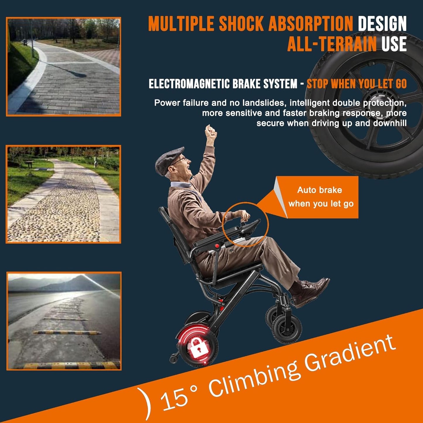 Electric Wheelchair Foldable And Portable For The Elderly Multifunctional Lithium Battery Scooter Disabled - COOLBABY