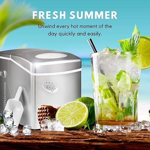 Ice Maker Countertop – 20Kg/24H - High Capacity - COOLBABY