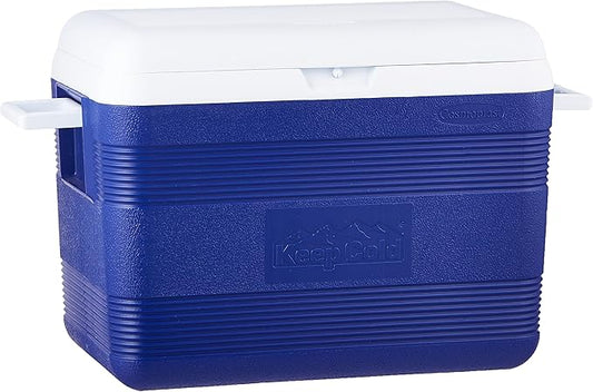 60L Plastic Cooler Icebox Deluxe Blue – Heavy Duty Insulated Cooler with 6-Day Ice Retention
