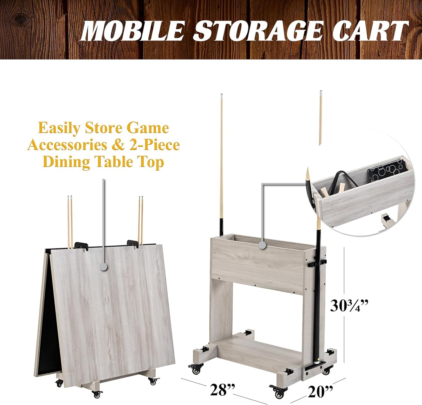 7ft 3-in-1 Convertible Multifunction Billiard Pool Table with Dining Top&Ping Pong Top with Two Benches