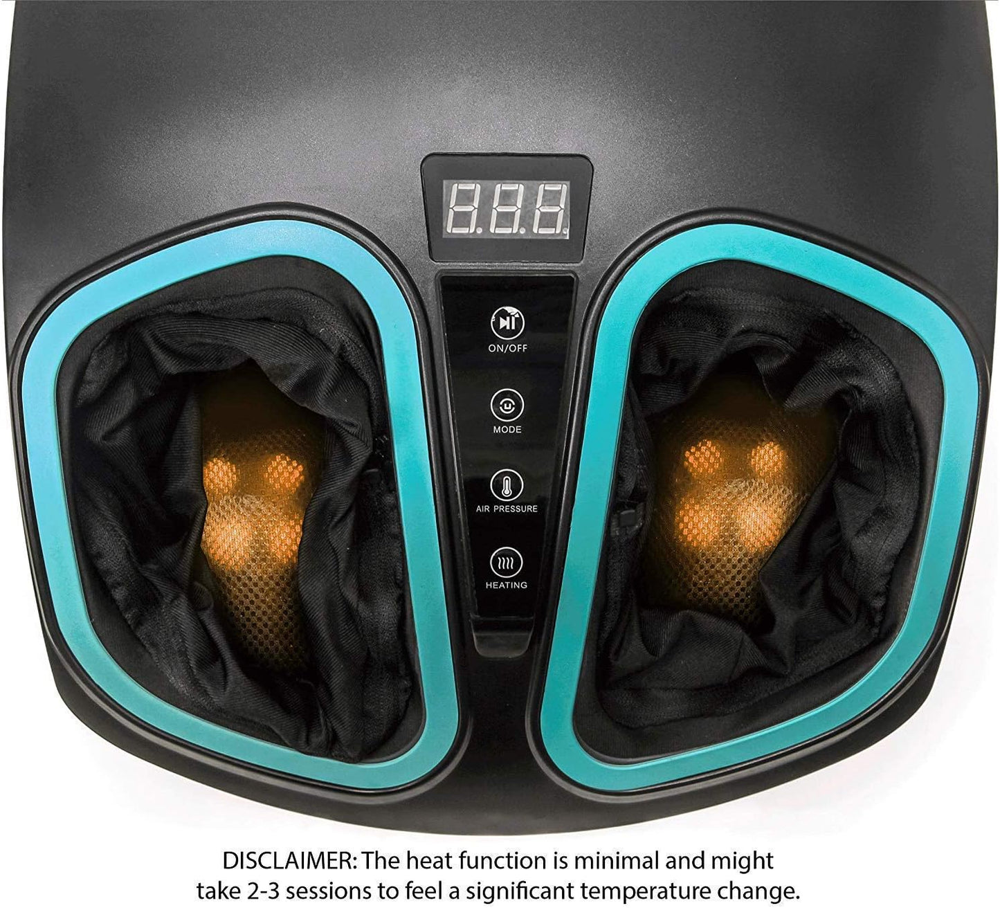 Foot Massager Machine with Heat – Electric Deep Kneading & Air Compression Therapy for Foot, Leg Circulation, Plantar Fasciitis, Neuropathy & Chronic Pain Relief – Relaxing Home Spa Gift for Better Sleep - COOLBABY