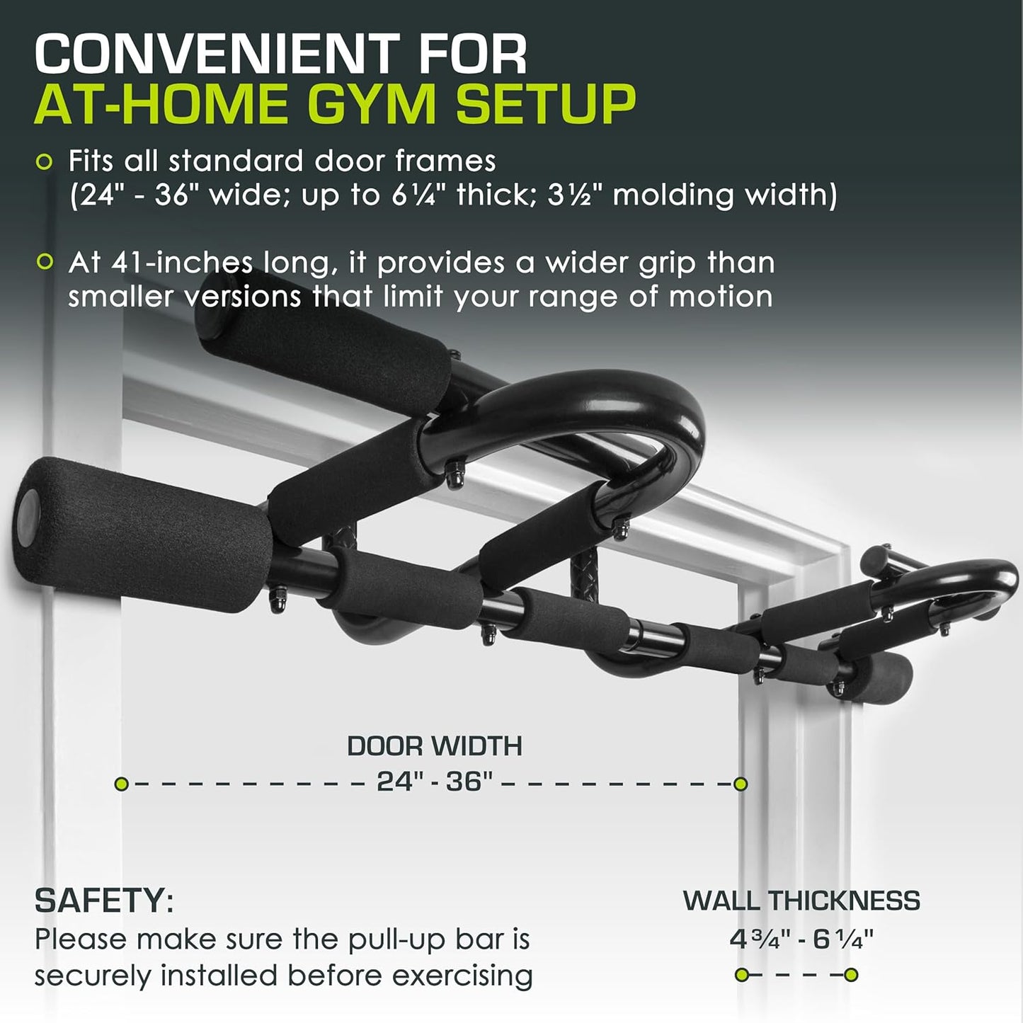 ProsourceFit Doorway Mount, Foldable, Multi-Grip, Multi-Grip Lite and Wall-Mounted Pull Up/Chin-Up Bar - COOLBABY