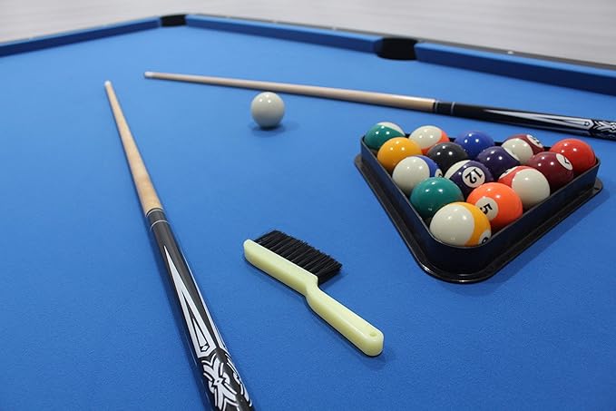 Billiard Table 9ft Wooden Design - Blue - COOLBABY