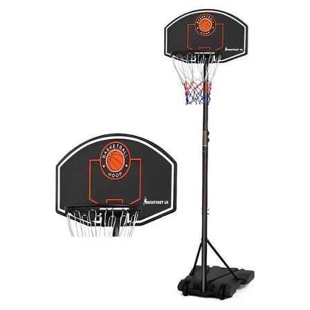 Basketball Post Movable Outdoor (with Adjustable Height to 10Ft) - COOLBABY