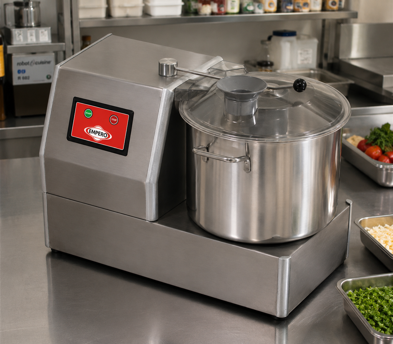 SD.01Y Cutter Mixer 8L Commercial Hummus Machine – Stainless Steel Food Processor Made in Turkey