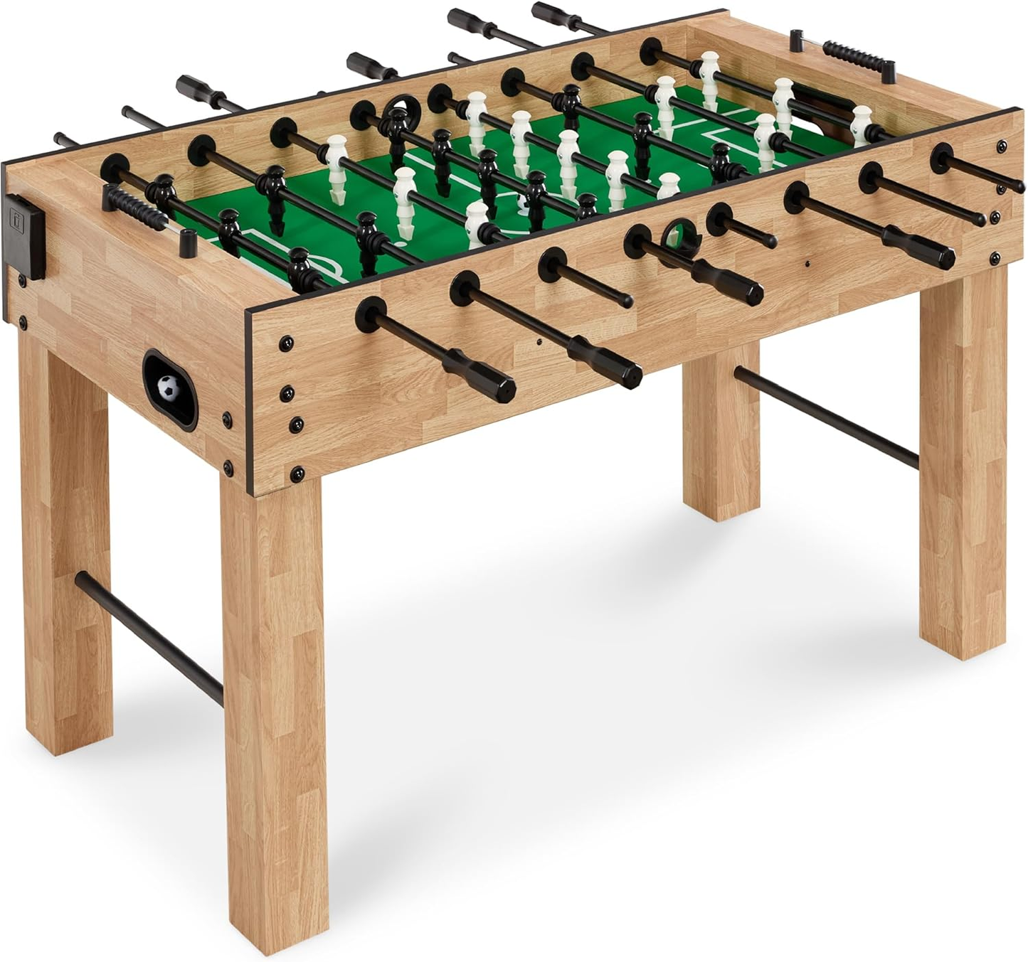54 Inch Regulation Foosball Table for Home, Game Room - Includes 2 Balls, 2 Cup Holders - COOLBABY