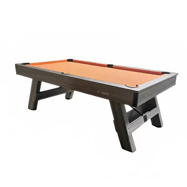 ICORE 7ft Luxury Billiard Table with Orange Finish – Wooden Design