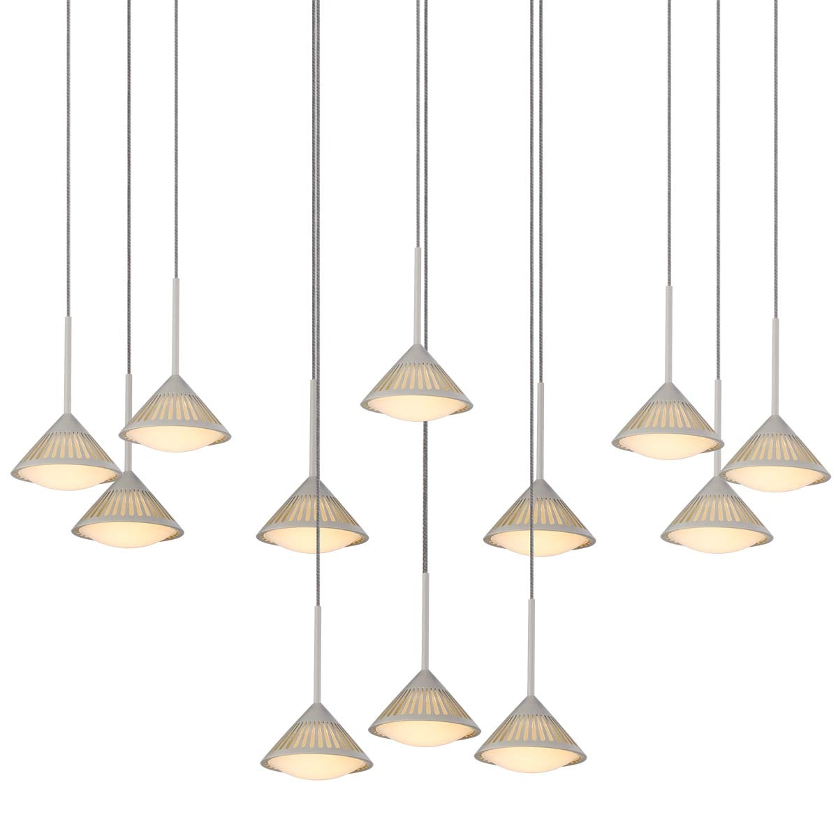 Modern Hanging Light LED 21x4W - White