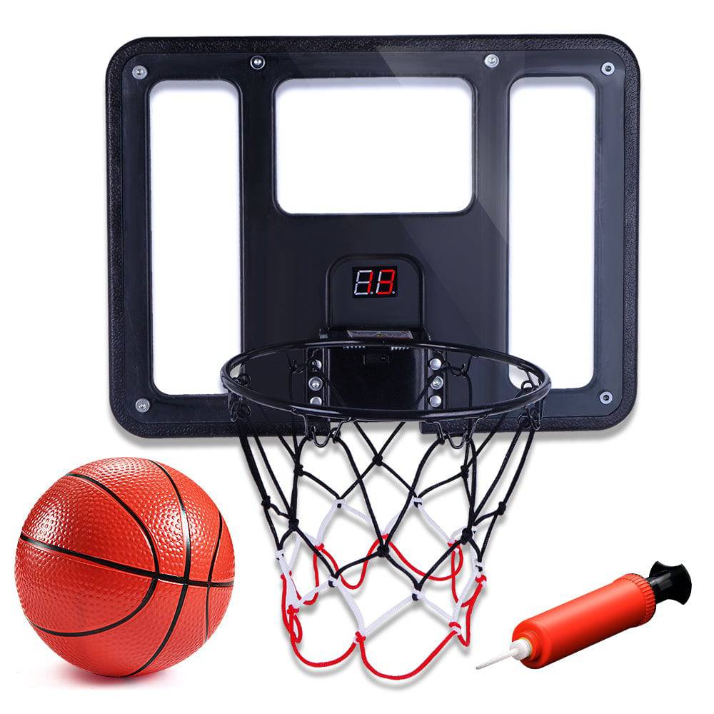 COOLBABY Basketball Hoop Indoor with Electronic Scorer,Basketball Hoop Indoor for Kids and Adults,43 * 33CM - COOL BABY