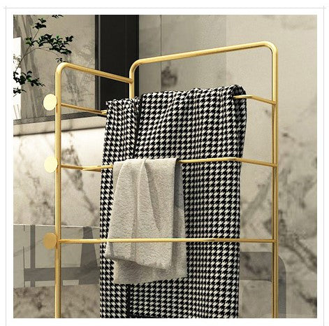 Multifunctional Metal Clothes Holder with Basket, Laundry Holder, Practical & Durable, Divided into several racks - COOLBABY