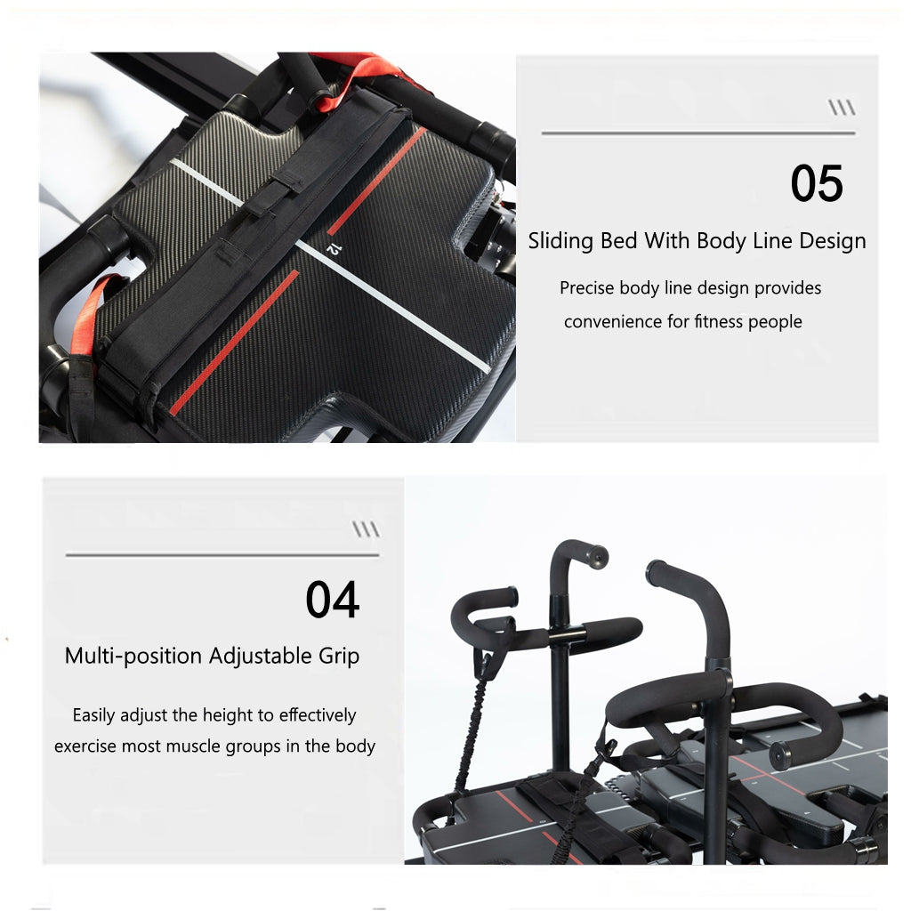 Multifunctional Megaformer Pilates Supermodel Machine Adjustable Gym Aluminum Alloy Pilates Body Shaping Machine Home Core Training Professional Device - COOLBABY