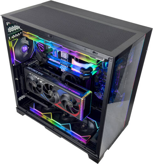 Extreme Custom Water Cooling Gaming PC: AMD Ryzen 9 7950X3D, NVIDIA RTX 4090, 128GB RAM - COOLBABY