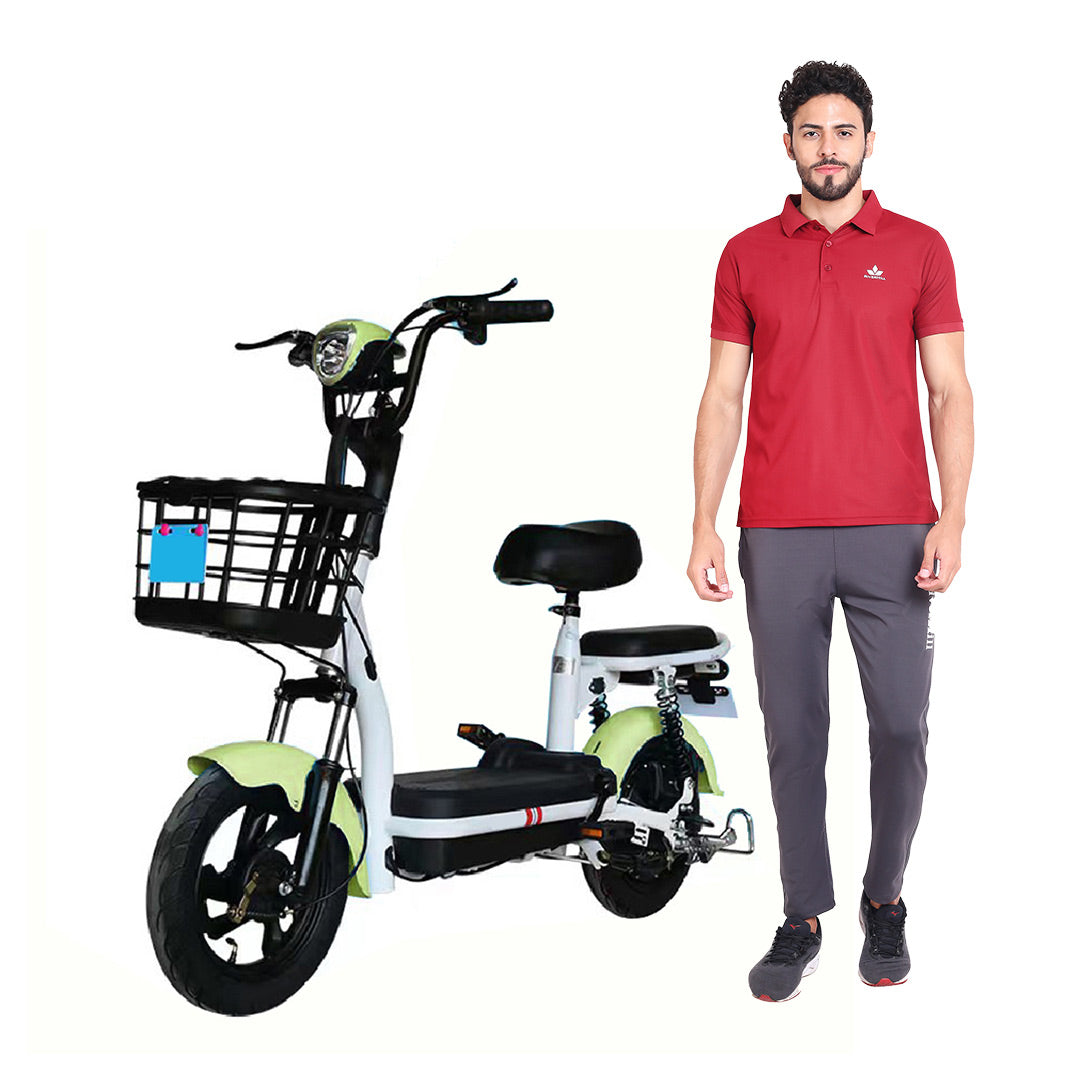 Mega Wheels Porta CX: Versatile 2-Seater Electric Scooter Bike with Pedal Assist - COOLBABY