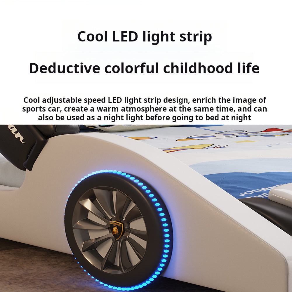 COOLBABY ZLJ1135 Children's Bed Boys Bed Car Style Single Bed