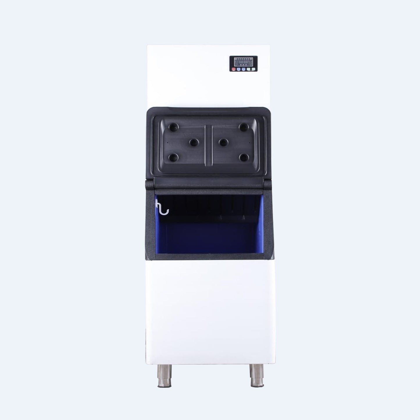 Ice Cube Makers, Commercial Ice Maker Machine,Under Counter Ice Maker with Large Storage Bin,Fully-Automatic Freestanding Commercial Clear Cube Ice Make for Bussiness, Home,160KG