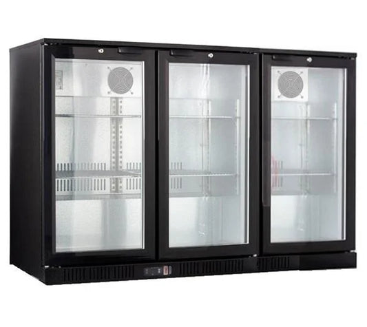 BC03PS 320L Commercial Bar Cooler with 3 Sliding Glass Doors