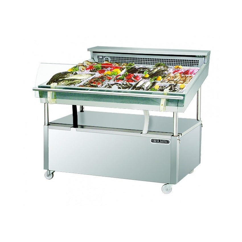 Fish Display Chiller, Stainless Steel Sea Food Display - COOLBABY