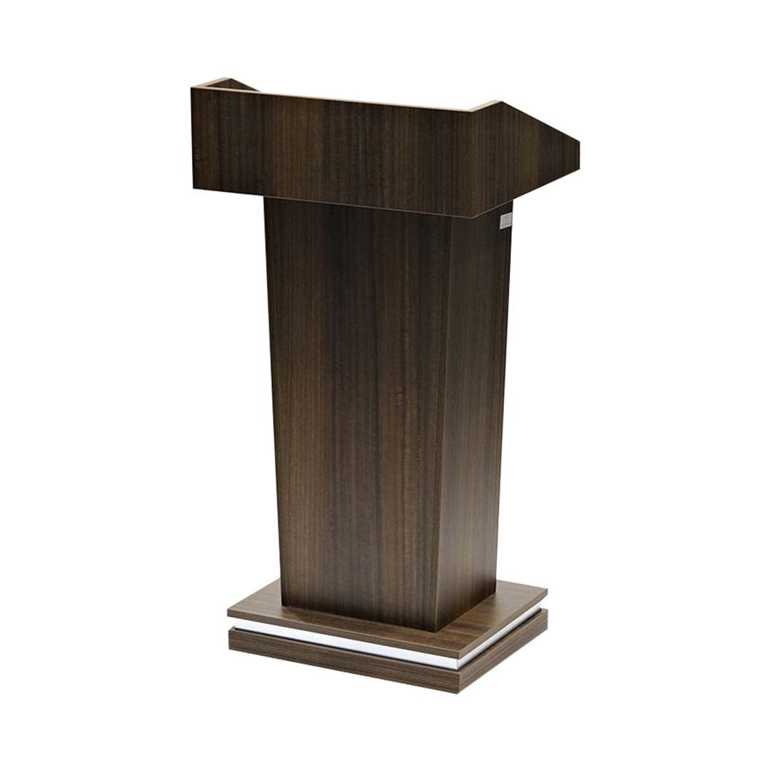 COOLBABY Podium Stand BT-50 Brown – High Durability, Modern Presentation Lectern with Shelf - COOLBABY