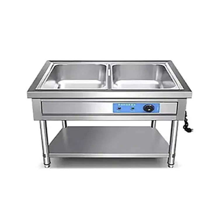 Pan Bain Marie 2 GN with Stand – AISI 304 Stainless Steel Food Warmer 2.5KW Made in UAE