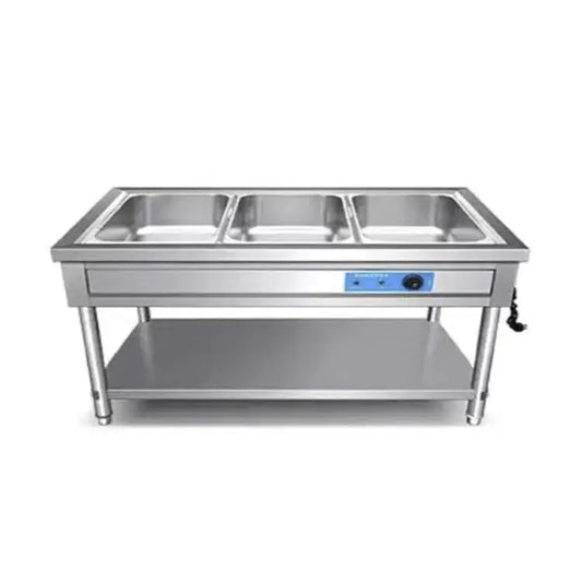 Pan Bain Marie 3 GN with Stand – AISI 304 Stainless Steel Food Warmer 2.5KW Made in UAE