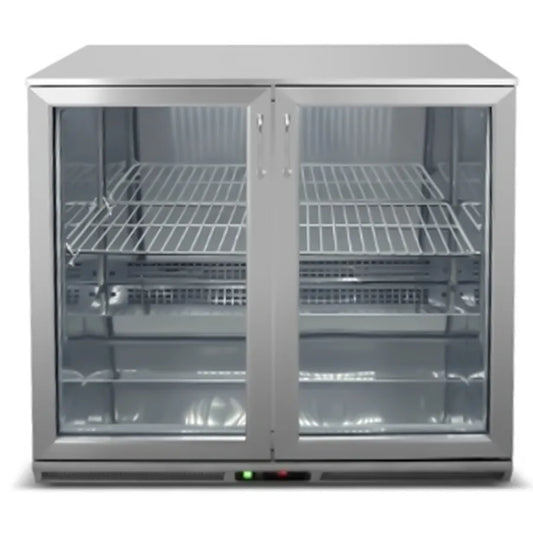 GN2100TN/W 2 Door Commercial Bar Cooler | Stainless Steel Beverage Refrigerator