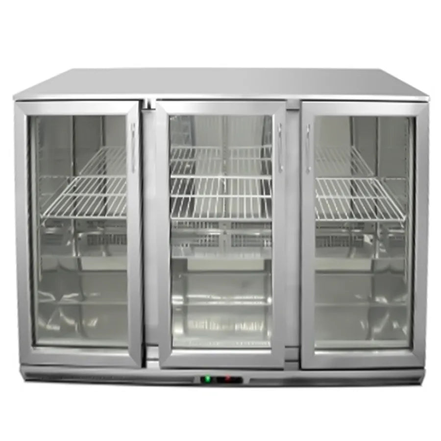 GN3100TN/W 3 Door Commercial Bar Cooler | Stainless Steel Beverage Refrigerator