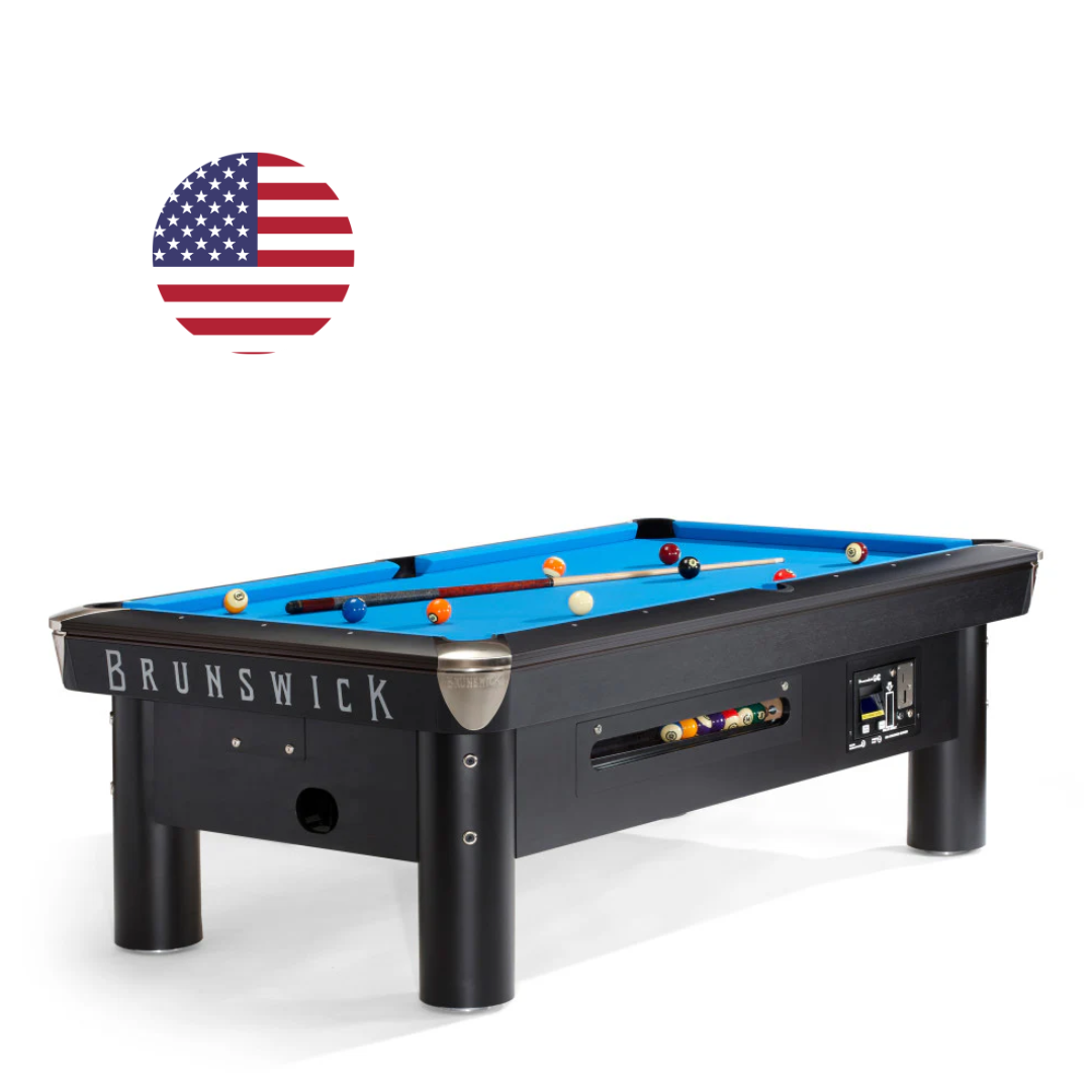 7ft Gold Crown Coin Pool Table | Brunswick Coin Operated Pool Table