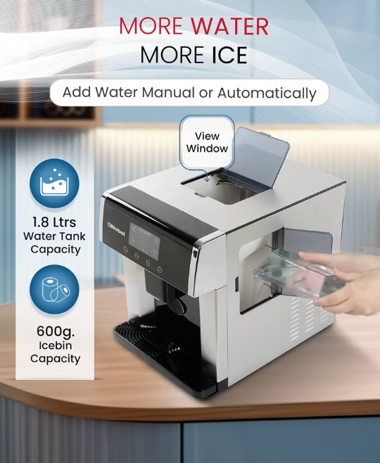 NIM31 Ice Maker 10–15KG/24H | 1.8L Countertop Ice Maker with LCD Display