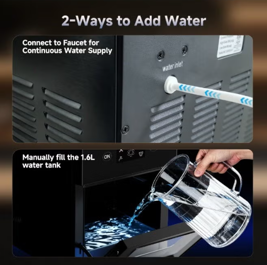 Portable Ice Ball Maker Machine | Crystal Clear Sphere Ice | Self-Cleaning Countertop Ice Maker