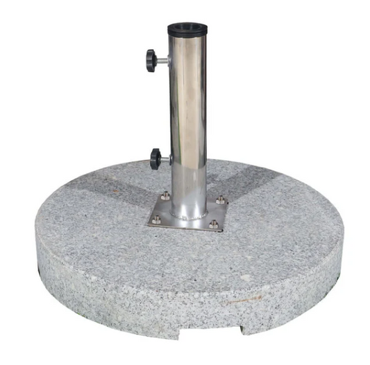 Round Marble Umbrella Base 40kg & 50kg | Heavy-Duty Parasol Stand for Outdoor Umbrellas