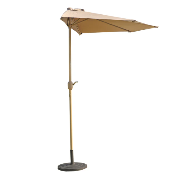 Outdoor Wall Half Umbrella Without Base | Space-Saving Patio & Balcony Umbrella