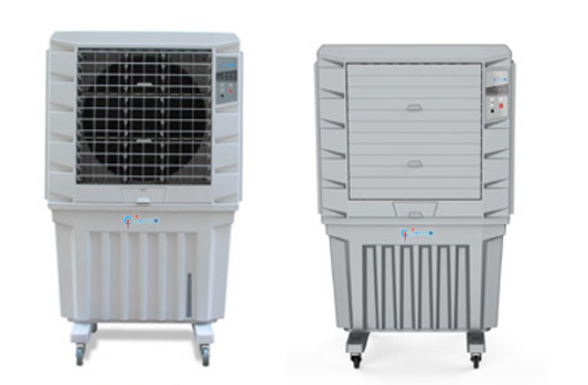 Industrial Outdoor Air Cooler 10000 m³/h | 125L Water Tank | 300W Portable Evaporative Cooler