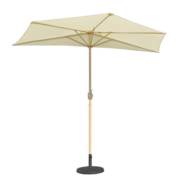 Outdoor Wall Half Umbrella Without Base | Space-Saving Patio & Balcony Umbrella