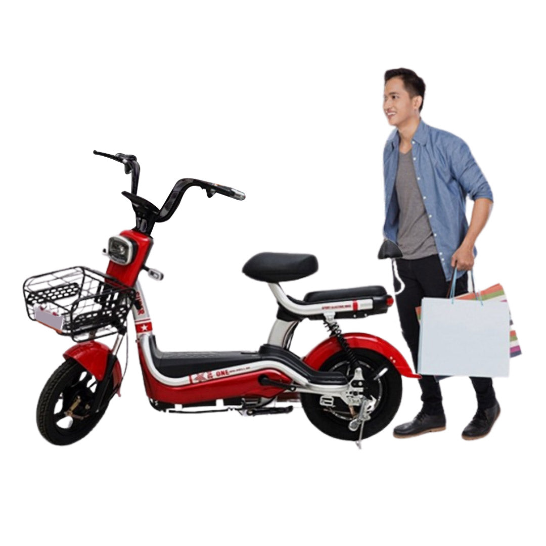 MEGAWHEELS Electric Moped Scooter 48V - 500W Motor, 2-Seater, 30-35 km/h Top Speed - COOLBABY